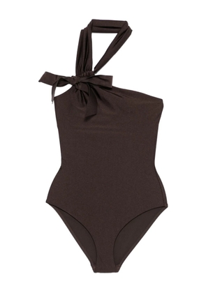 ZIMMERMANN Awaken one-shoulder swimsuit - Brown