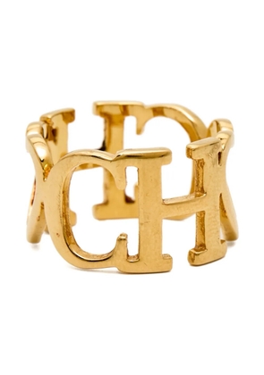 Carolina Herrera Vintage pre-owned monogram ring - Gold