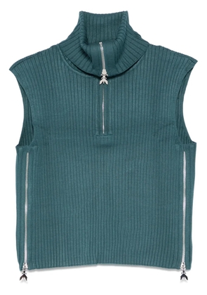 Patrizia Pepe zip-up vest - Green