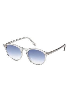 TOM FORD Eyewear gradient-lenses round-frame sunglasses - Grey