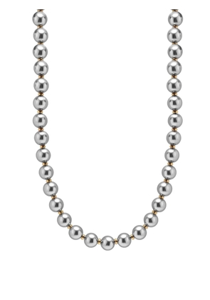 Nialaya Jewelry metallic pearl necklace - Silver