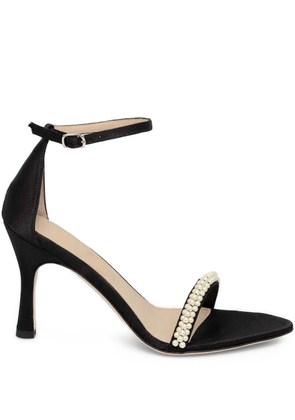 Custommade 90mm Alma pearl-embellished sandals - Black