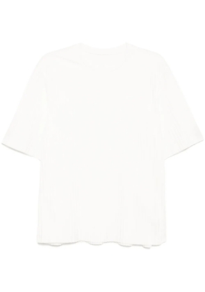 CROQUIS pleated T-shirt - White