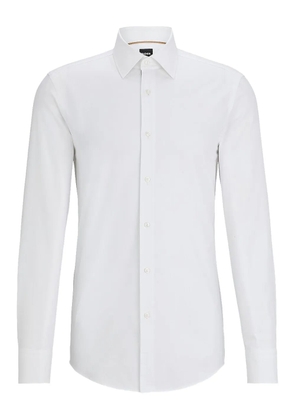 BOSS long-sleeve button-down shirt - White