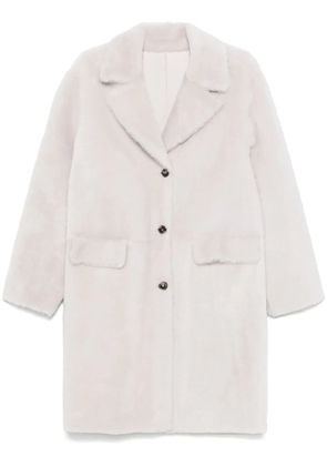 Desa 1972 reversible leather coat - Neutrals