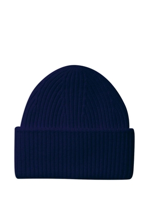 BOMPARD ribbed-knit cashmere beanie - Blue