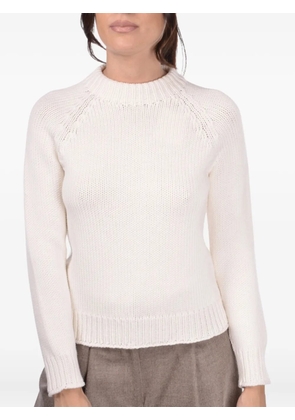 Gran Sasso raglan-sleeve wool sweater - White