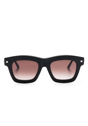 Kuboraum J2 rectangle-frame sunglasses - Black