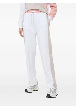Armani Exchange logo-print drawstring track pants - White