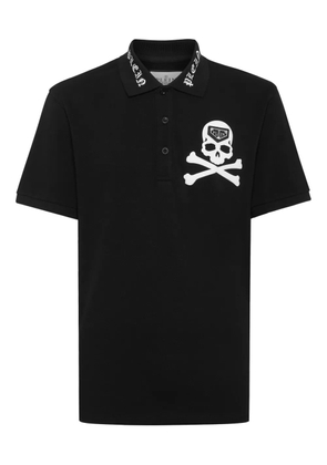 Philipp Plein Skull & Bones polo shirt - Black