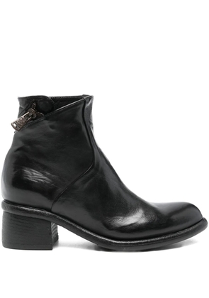 KING TARTUFOLI 50mm zip-detail ankle boots - Black