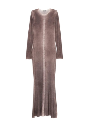 Canessa long-sleeved maxi dress - Neutrals