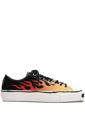KAMIYA Joey flame-print sneakers - Black