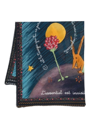 Faliero Sarti Invisible-print scarf - Blue