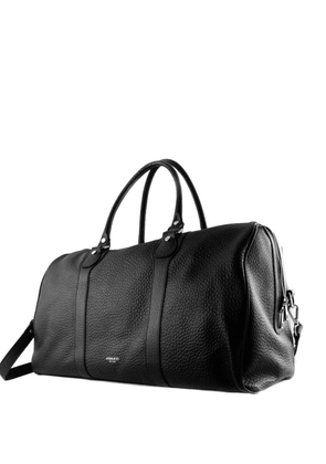 avenue 67 leather zip duffel bag - Black