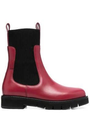 Ferragamo ribbed 40mm Chelsea boots - Red