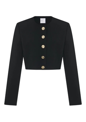Rosetta Getty cropped button-front jacket - Black