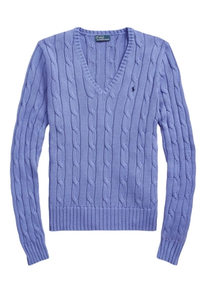 Polo Ralph Lauren V-neck cable-knit sweater - Blue