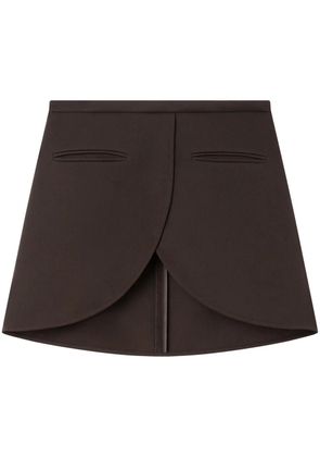 Courrèges Ellipse mini skirt - Brown