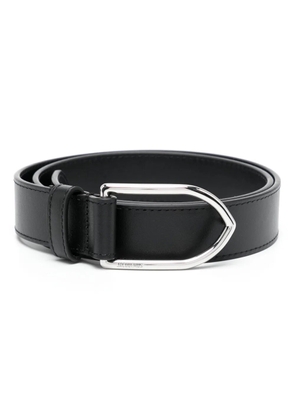 Jacquemus logo-engraved leather belt - Black