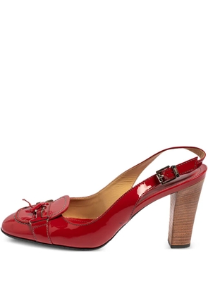 Tod's Vintage 85mm leather pumps - Red