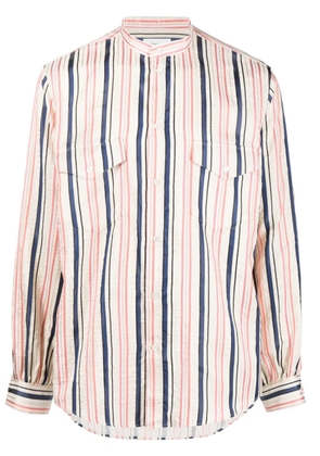 Bally long-sleeve striped silk shirt - Neutrals