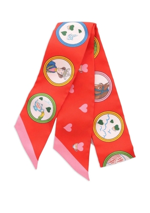 Hermès Pre-Owned 2021 Tea Time silk scarf - Red