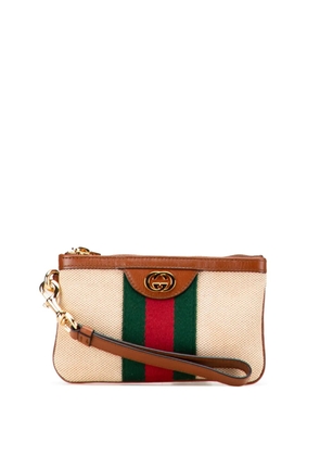 Gucci Pre-Owned 2016-2025 Canvas Ophidia pouch - Brown