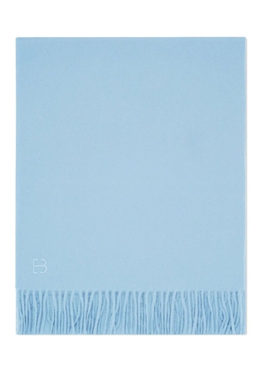 BOMPARD monogram fringed scarf - Blue