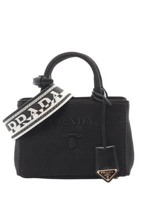 Prada Pre-Owned 2013-2025 Mini Canvas Jardiniere satchel - Black
