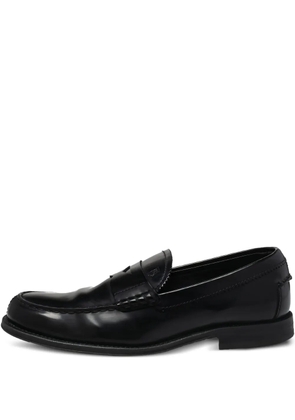 Tod's Vintage pre-owned leather penny-slot loafers - Black