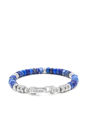 Nialaya Jewelry beaded lapis lazuli bracelet - Blue