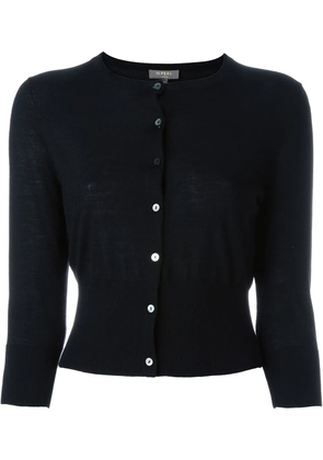 N.Peal cashmere superfine cropped cardigan - Black
