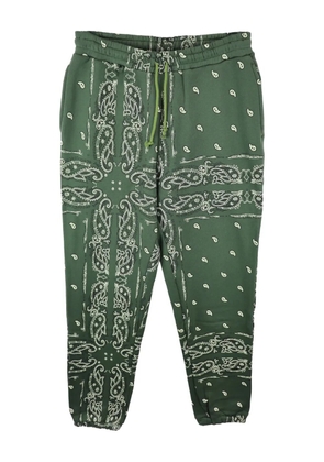 THE WORLD IS YOURS paisley-pattern sweatpants - Green