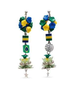 Amir Slama Bijoux Brazil drop earrings - Multicolour