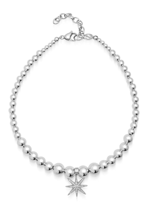 Nialaya Jewelry star-pendant necklace - Silver