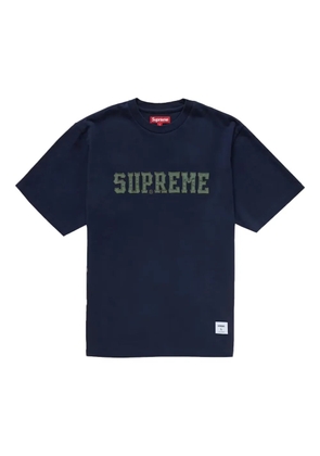 Supreme logo-embroidered T-Shirt - Blue