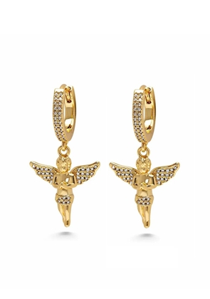 Nialaya Jewelry gold plated Angel huggie earrings