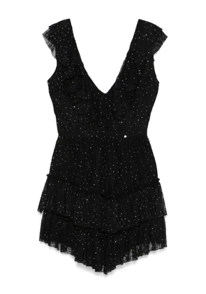 NISSA lace mini dress - Black