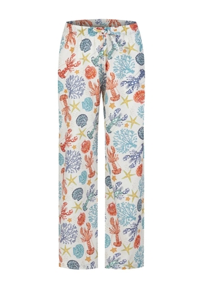 PARAMIDONNA linen trousers - White