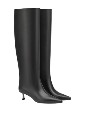 POTAMY leather knee-high boots - Black