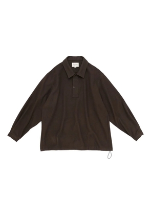 Still by Hand buttoned polo shirt - Brown