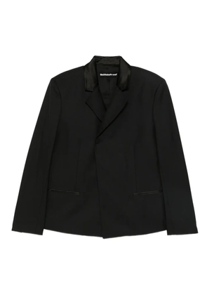 NotRainProof notched-lapel blazer - Black