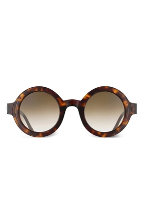 Massada Pierced Hemisphere round-frame sunglasses - Brown