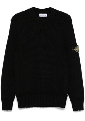 Stone Island Compass-badge sweater - Black