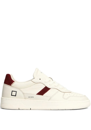 D.A.T.E. suede-panel leather sneakers - Neutrals