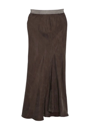 YEAREAST bias-cut skirt - Brown