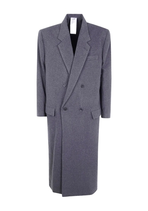 Magliano double-breasted wool coat - Grey