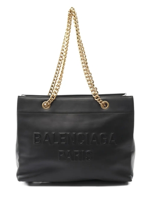 Balenciaga Pre-Owned 2010s chain leather shoulder bag - Black