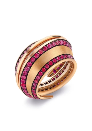 LILY GABRIELLA 18kt rose gold Spira ruby ring - Pink